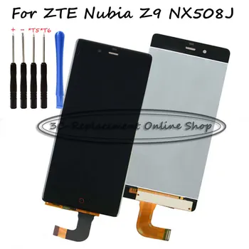 

Black/Gold LCD+TP 5.2" For ZTE Nubia Z9 NX508J NX508 LCD Display with Touch Screen Digitizer Assembly Replacement Free Tools