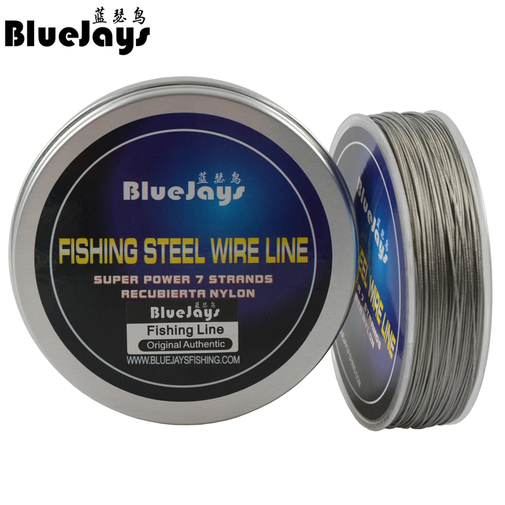 100M Fishing steel wire Fishing lines max power 7 strands super soft wire lines Cover with