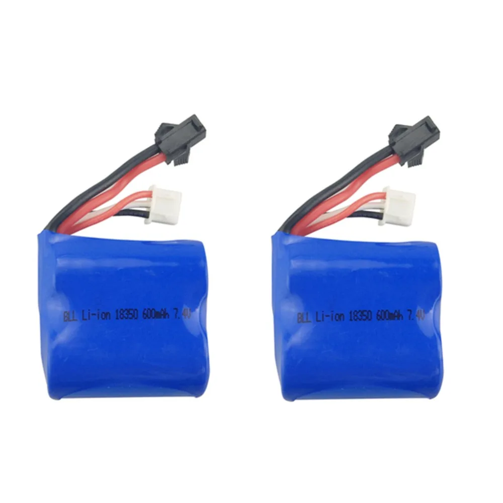 

2PCS 7.4V 600mah lithium battery for Syma Q2 Q3 Skytech H100 H102 H106 remote control boat accessories boat lithium battery