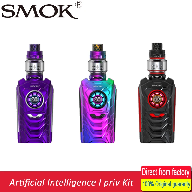 

New Stock SMOK I-PRIV 230W Voice Control artificial intelligence I Priv Box Mod 8ml TFV12 Prince Tank V12 Prince SMOK Vaporizer