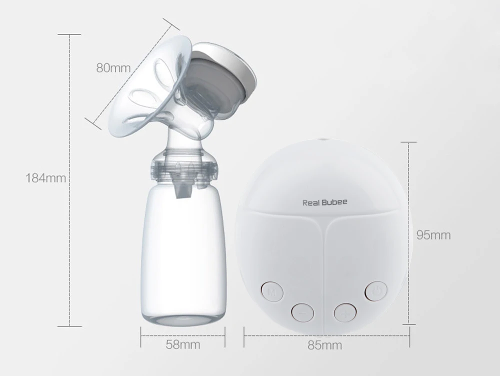 Настоящий Bubee Электрический молокоотсос с молочной бутылочкой для младенцев USB BPA бесплатно мощные молокоотсосы для мам детские инструменты для кормления грудью
