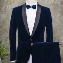 Настоящий мужской темный фрак ВМС костюм/событие/Студия/сценическое представление/куртка с брюками