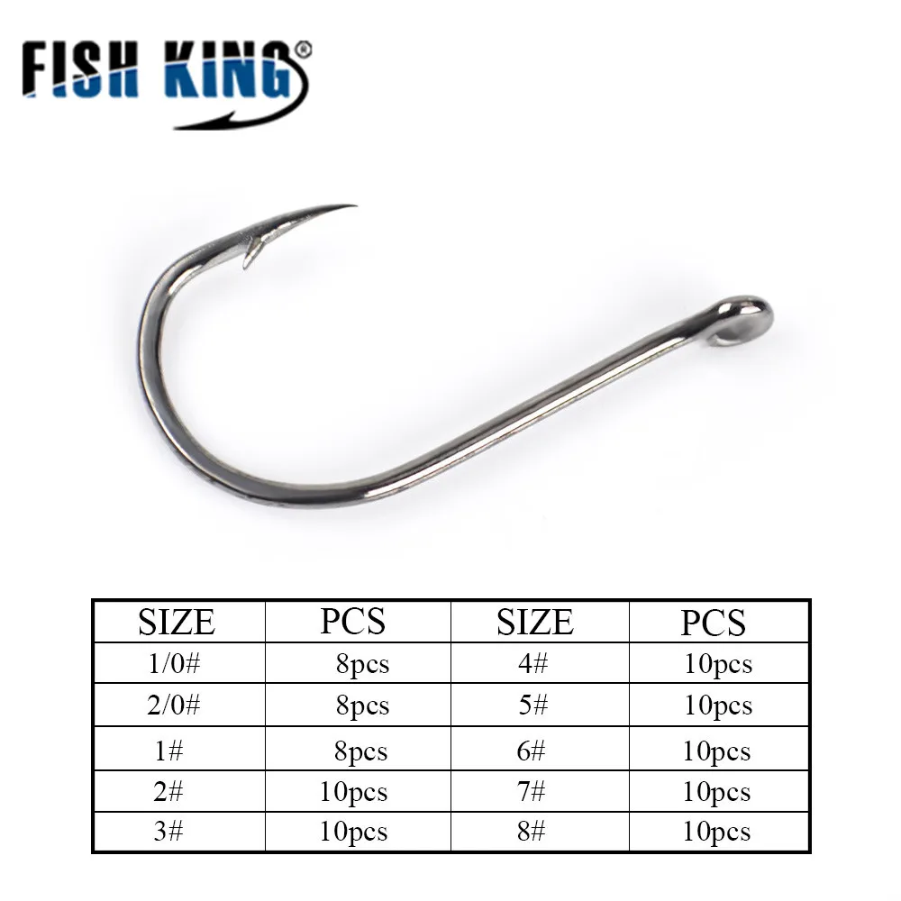 FISH KING 1Pack 5035510pcs 1/0#-10# High Carbon ISE Fishing Hook ISEAMA With Eye Carp Catfish Anzol Peche Japan Tackle Fishing FISH KING 1Pack 5035510pcs 1/0#-10# High Carbon ISE Fishing Hook ISEAMA With Eye Carp Catfish Anzol Peche Japan Tackle Fishing