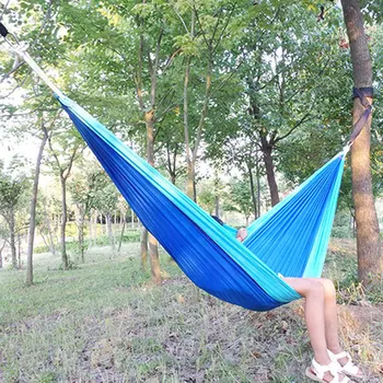 

2 People Portable Parachute Hammock Camping Survival Garden Hunting Leisure Hamac Travel Double Person hammock kamp malzemeleri