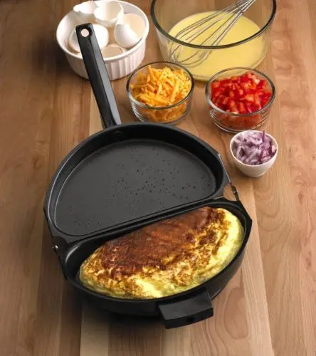 

Folding Pot Non-stick Omelet Pan Stovetop Cookware With Lid Portable