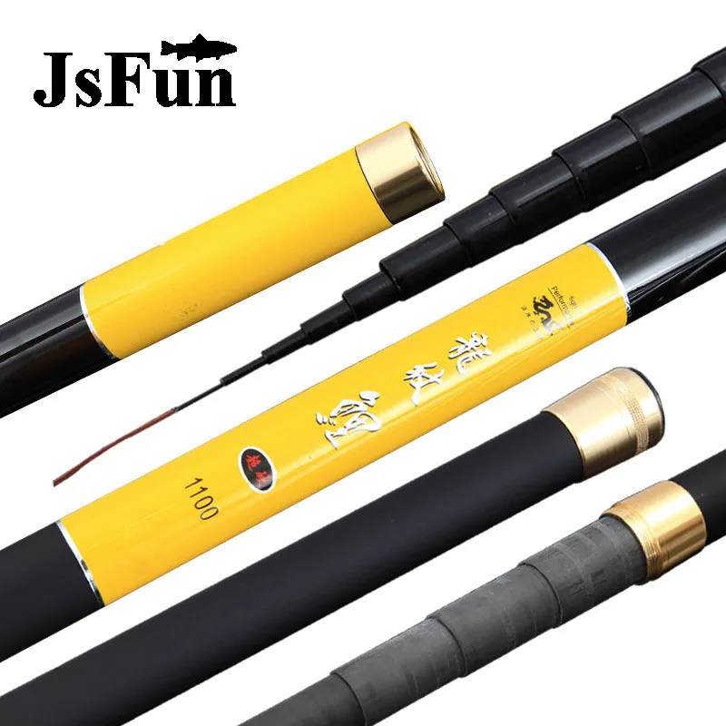 

JSFUN 8M/9M/10M/11M/12M/13M Long Spare 3 Tips Carp Fishing Rod Carbon Fiber Superhard Taiwan Fishing Rod Stream Rod FG123