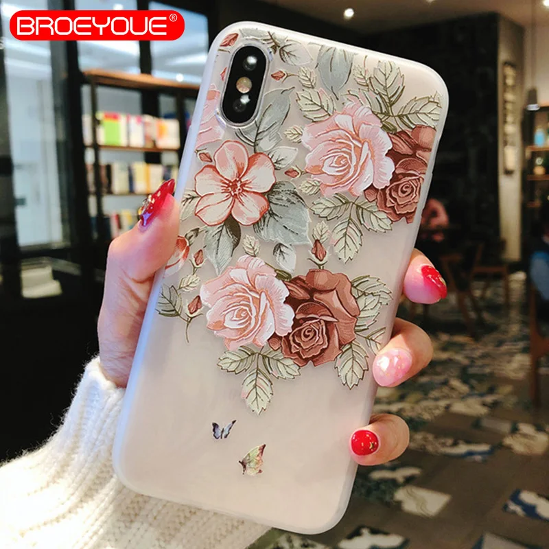 BROEYOUE чехол для Xiaomi Redmi 4X 4A 5A Note 4 рельефные Силиконовые чехлы 5 Plus сотовых телефонов