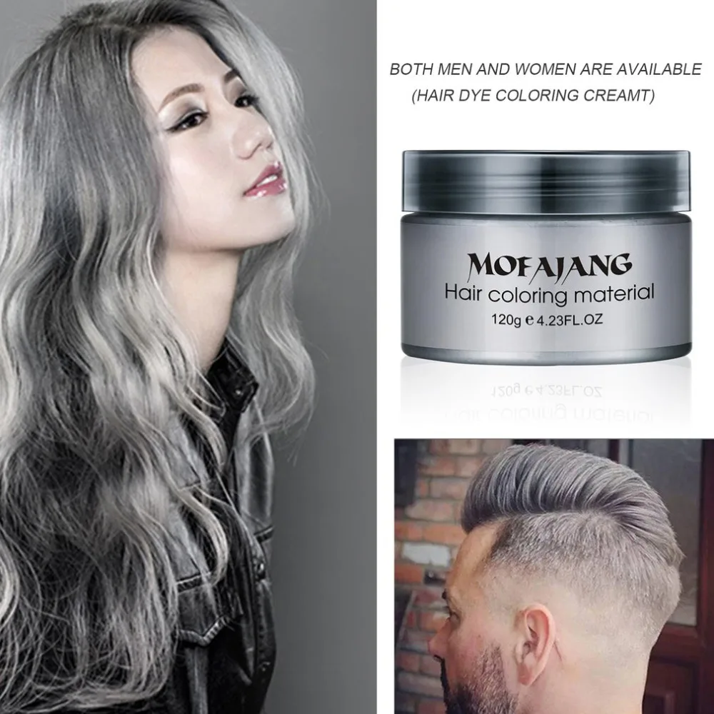 MOFAJANG Salon Rambut Styling Rambut Pomade Nenek Perak Abu Abu