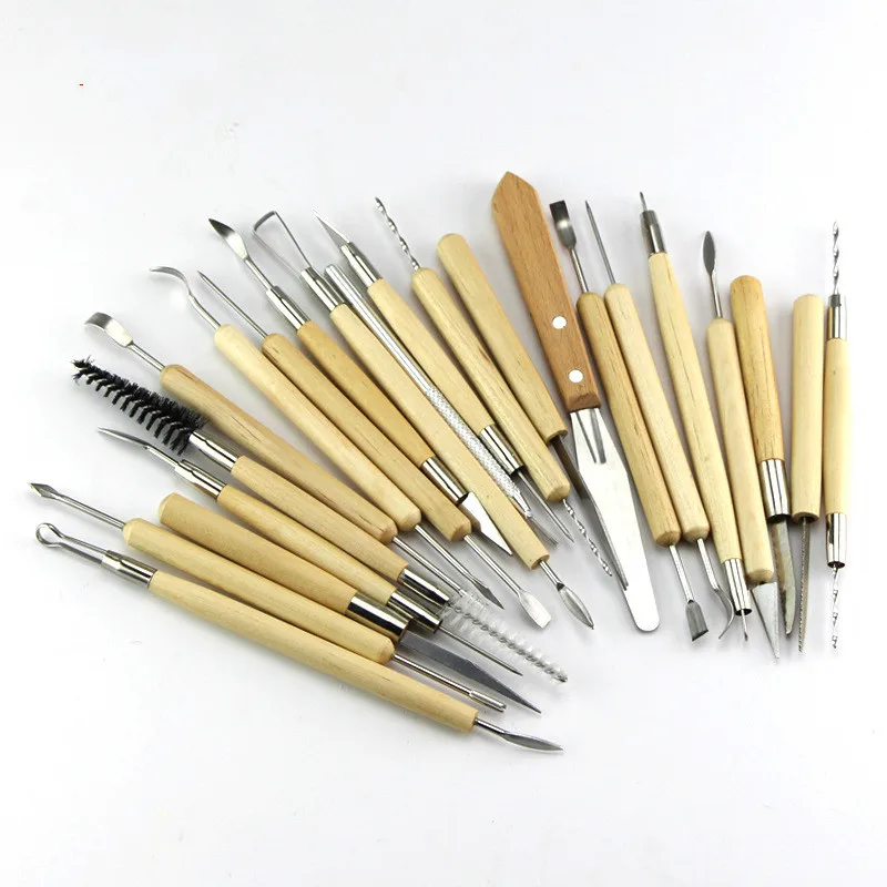 

22pcs/set Clay Sculpting Tools Clay Tool Kit Sculpting Tool Set Wax Carving Pottery Ceramic Tools Art Craft Marker PC008