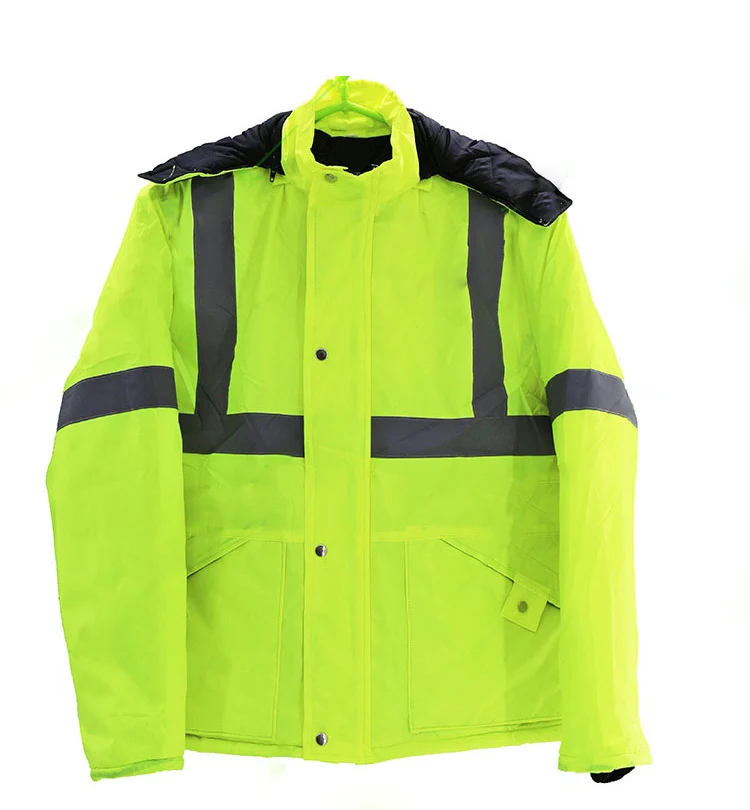 Winter Reflective Safety Jacket Road Traffic Waterproof Windproof Warm Coat Worker Repairman Outdoor Working Protective Clothing (7)