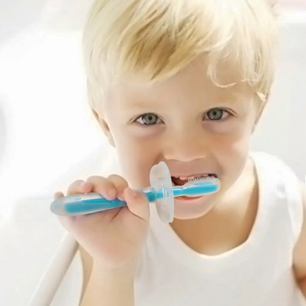 Профессиональный мягкий силиконовый безопасный сгибаемый Прорезыватель для обучения зубов, зубная щетка для новорожденных, зубная щетка для ухода за полостью рта, горячая распродажа