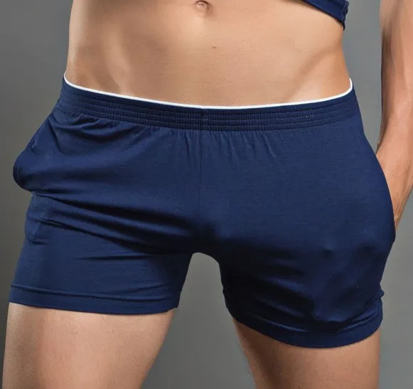 

Big Boys New Solid Good Cotton Men's Shorts Low Waist Home Furnishing Living Casual Slip Men Short M L XL 16 Years Teenagers