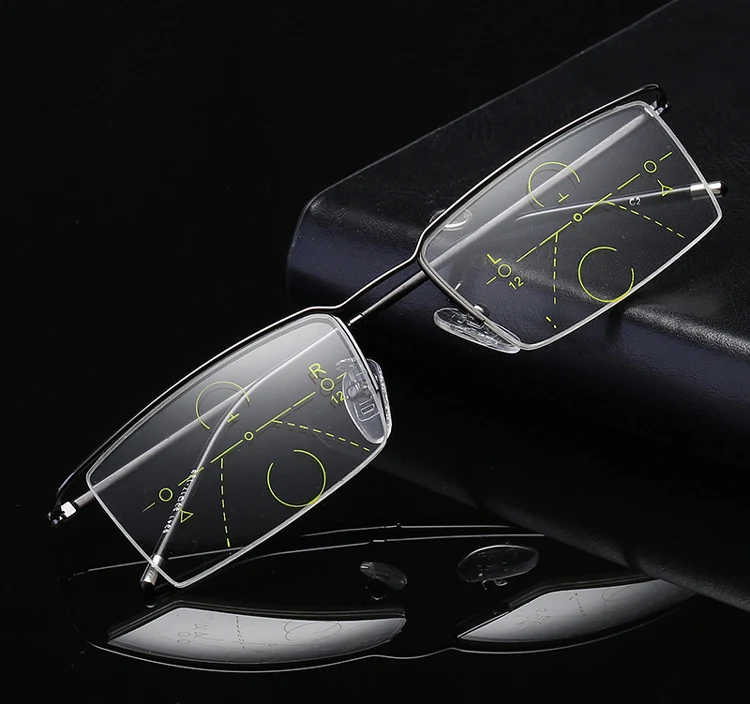 

Ultralight Rimless Progressive Multifocal Multifocus Multi focus Reading Glasses Transition Men Eyewear Hyperopia Presbyopia