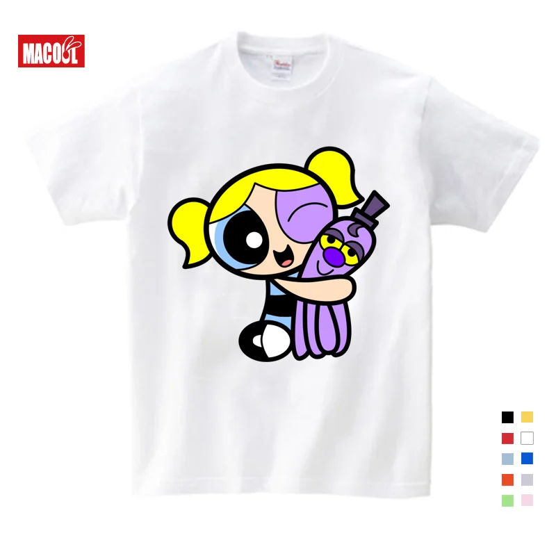 Hot Sale The Powerpuff Girls Boys Girls T Shirt Pure Cotton Short Sleeve Round Neck Tshirt Children Clothes New T-shirt 3T-9T Hot Sale The Powerpuff Girls Boys Girls T Shirt Pure Cotton Short Sleeve Round Neck Tshirt Children Clothes New T-shirt 3T-9T