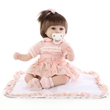 NPK 43 см силиконовый реборн супер ребенок реалистичный малыш ребенок Bonecas малыш кукла Bebes Reborn Brinquedos Reborn игрушки для детей подарок
