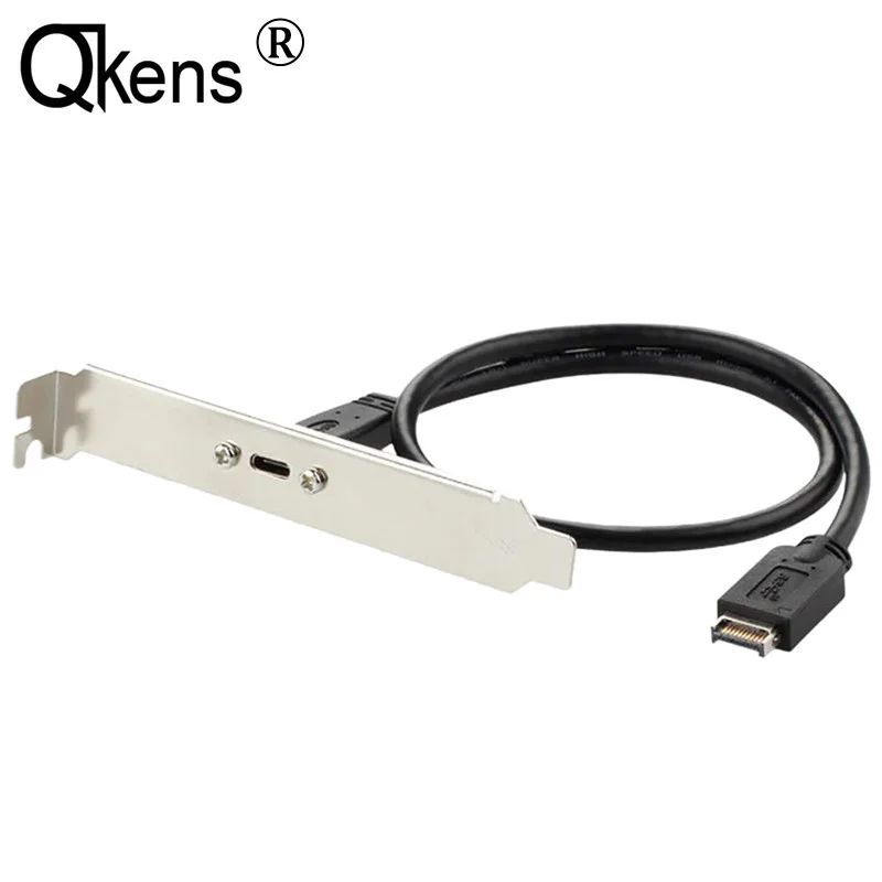 

USB 3.1 Front Panel Header Type E To USB-C Type C Female Motherboard Expansion Line Connector Extension Cable with Mount Screw