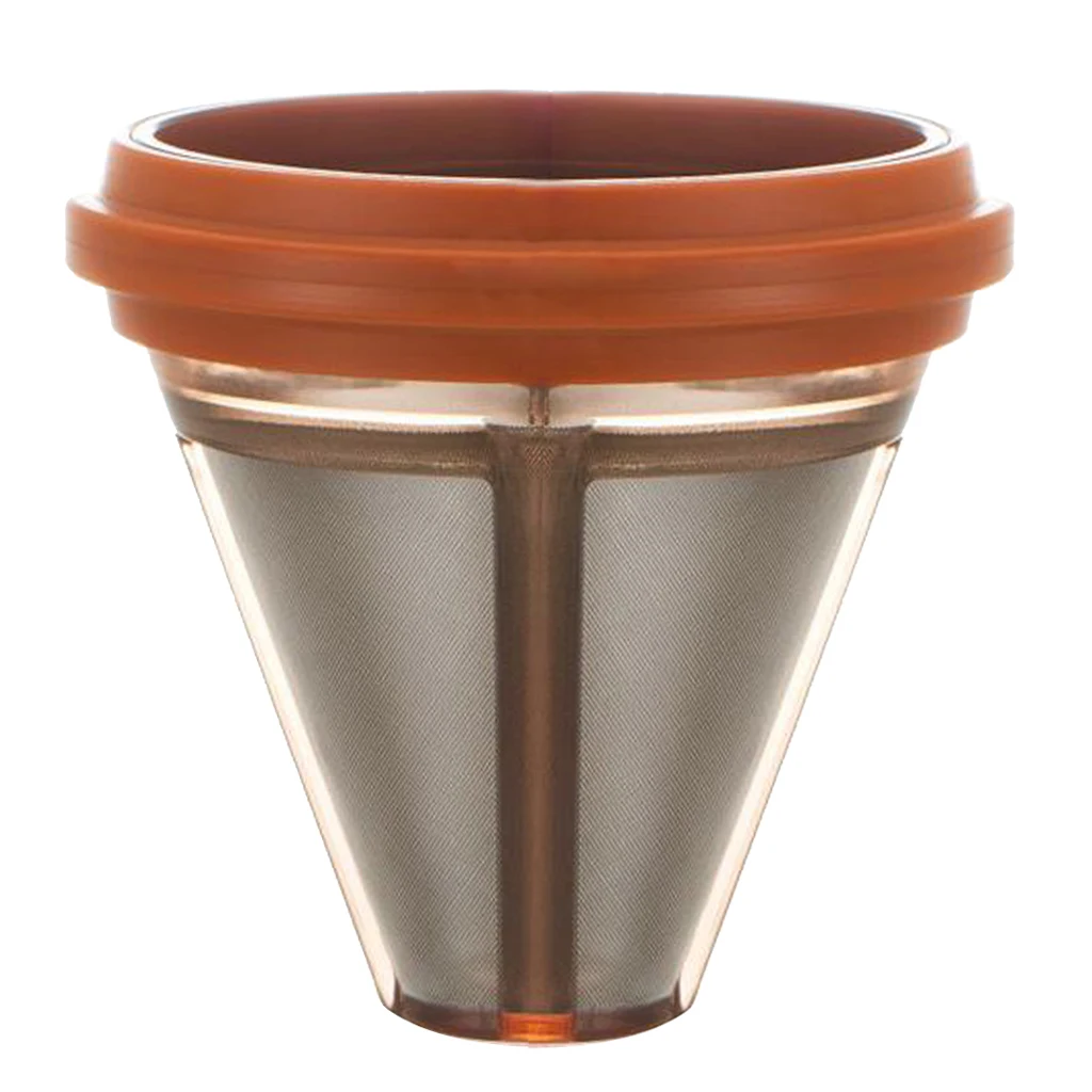Reusable Capsules Pod Stainless Steel Coffee Filter Paper Nespresso Machine, for Dia 6.7-7.5cm Infuser, Brewing Basket