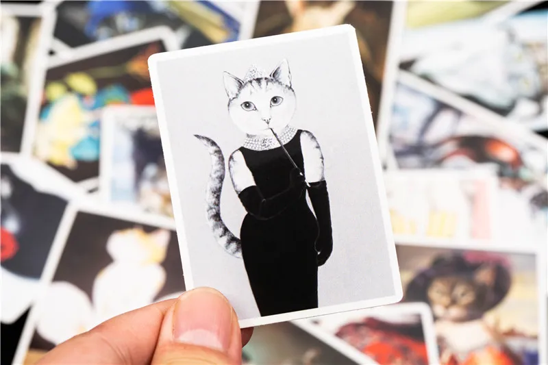 2018 New Orcs Stickers Cute Anime Cat Sticker For DIY Guitar Laptop Luggage Phone Skateboard Fridge Sticker (15)