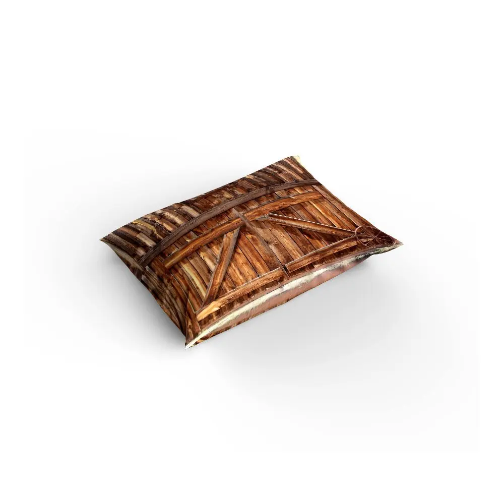 4 Piece Bed Sheets Set, Antique Theme Rustic Country Barn Wood Door Design, 1 Flat Sheet 1 Duvet Cover and 2 Pillow Cases 4 Piece Bed Sheets Set, Antique Theme Rustic Country Barn Wood Door Design, 1 Flat Sheet 1 Duvet Cover and 2 Pillow Cases
