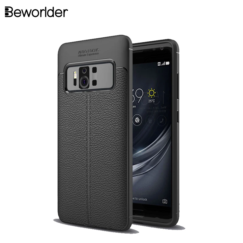 Beworlder For Asus Zenfone AR ZS571KL Case TPU Soft Silicone Phone Protective Anti Slip Lichee Pattern Cover |