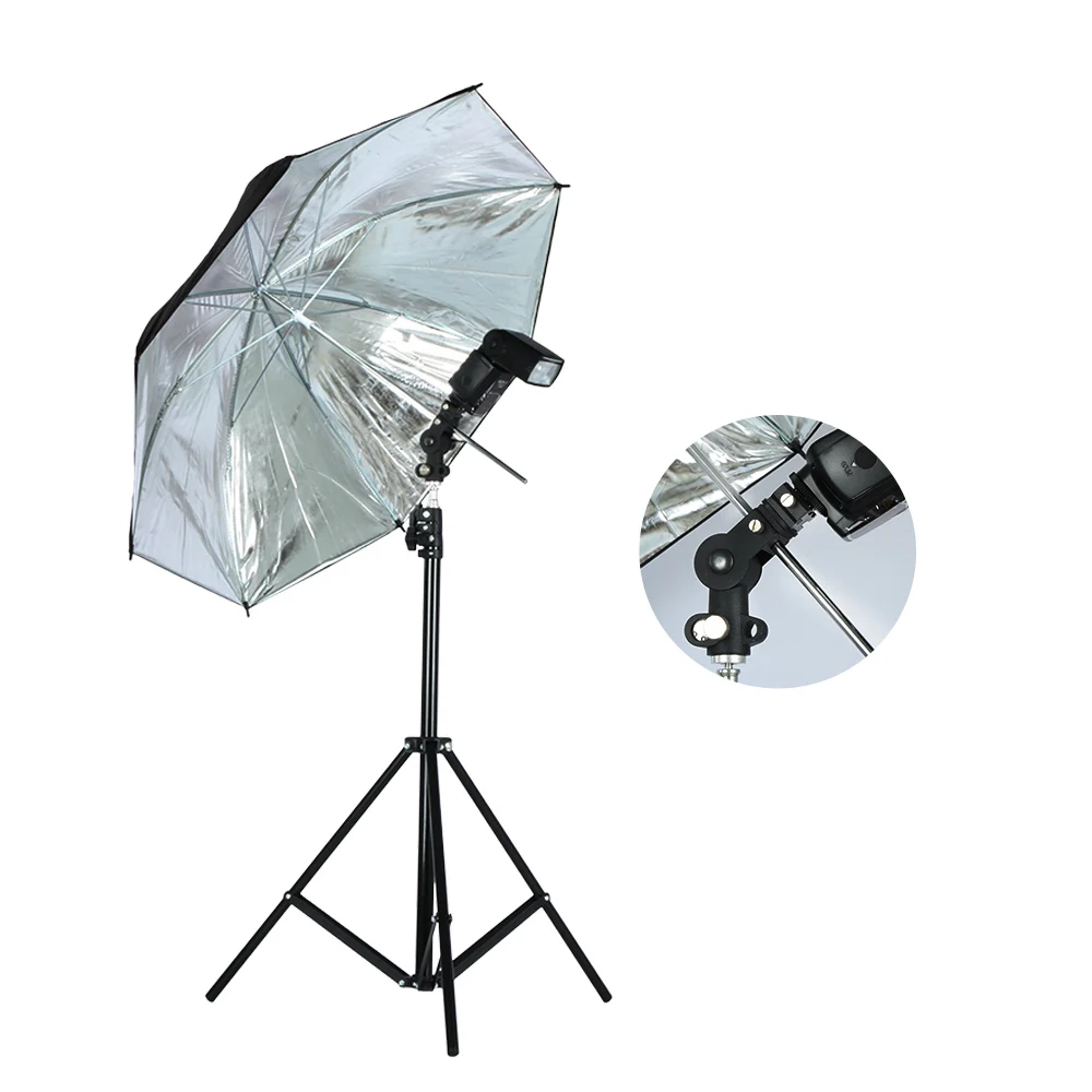  Viltrox Photo Studio Lighting Kit 1.9M Tripod Light Stand + Flash Bracket Holder + 33'' Soft Black 