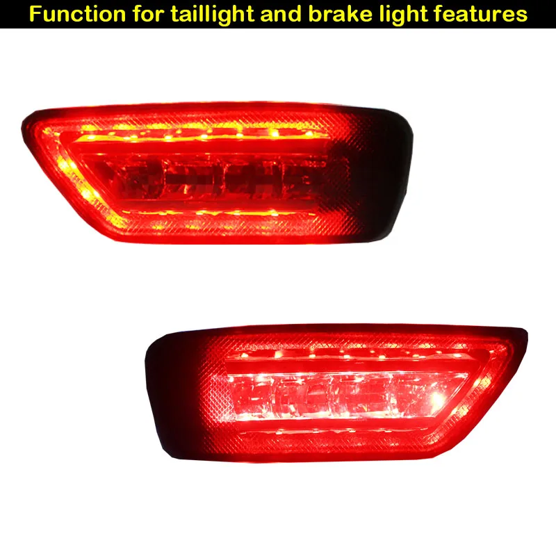 IJDM дымовая линза 20 SMD 3030 светодиодная лампа для бампера Jeep Grand Cherokee WK2 Compass и Dodge 12 В
