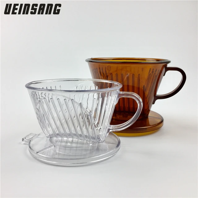 Best Offers 1pcs Reusable Coffee Filter Cup Food Grade AS Resin Small Medium Coffee Tea Filters Cups Drip Bowls For v60 Coffee Dripper Tools