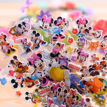 Новые 12 листов/партия 3D пышные объемные наклейки мультфильм Микки наклейки с картинами мышек DIY дети мальчик девочка игрушки настенные декоративные наклейки