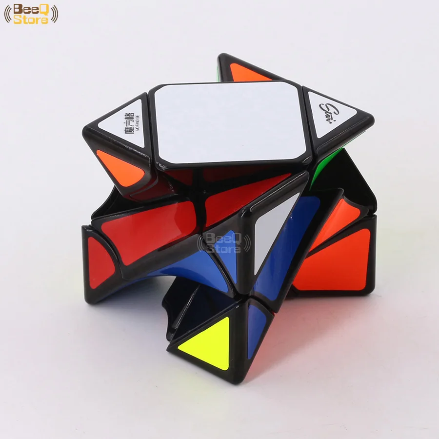 Mofangge Twistyskewb Twisty детская головоломка-кубик Cubo Magico головоломка на скорость игрушки для детей черный Stickerless Красочный корпус необычный острый