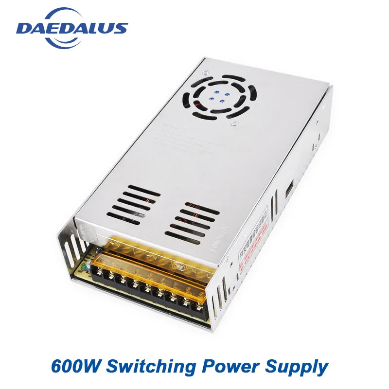 

AC110/220V Input Voltage Switching Power Supply 12A DC48V Output Adjustable Power Governer For 400W/500W/600W Spindle Motor