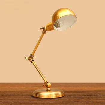 

A1 Creative American fashion retro rocker arm table lamp bronze bedroom bedside study hotel direct manufacturers FG359
