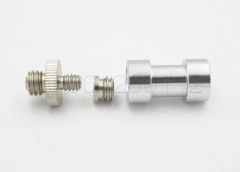 

3 in 1 1/4" to 3/8" Female Male Tripod Mount Screw Convert Adapter Flash Light Stand Spigot