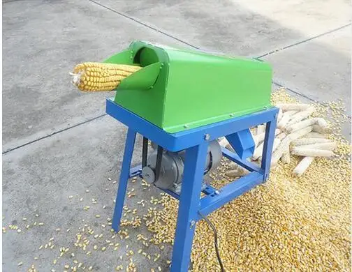 

220V Farm Electric Corn Thresher Sheller Threshing Stripping Machine New