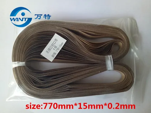 Teflon Belt heat Sealing machine Band sealer plastic bag sealer film sealing machine packer 50pcs/lot Sealing belt 770*15*0.2mm
