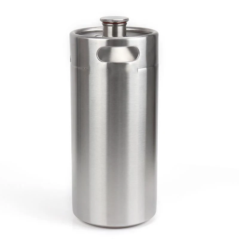 3.6L Kegs 304 Stainless Steel Home Beer Mini Keg Beer Growler Portable Beer Bottle Making Bar Beer 