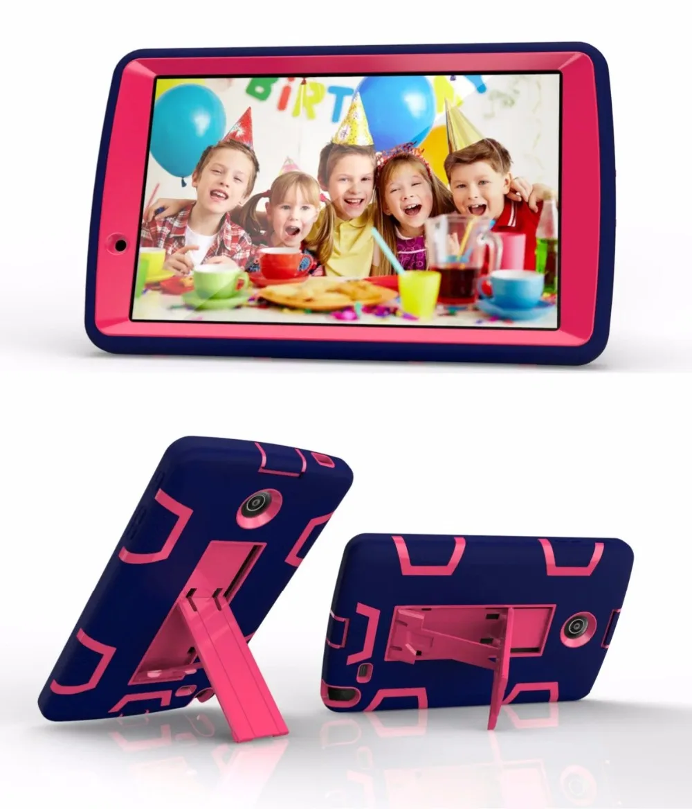 Tablet cover case For LG G Pad2 8.0" V498 V496 V495 Shockproof Heavy Duty Rubber With Hard Stand
