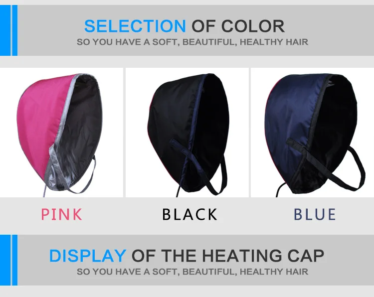 Tampa de Evaporação Cuidado do Cabelo Tampa de Óleo Tintura de Cabelo Cap para a Coloração do Cabelo de Cabelo Aquecimento Eléctrico Invertido Filme Caseiro Tensão 110 v Cap 5 folhas e invólucros