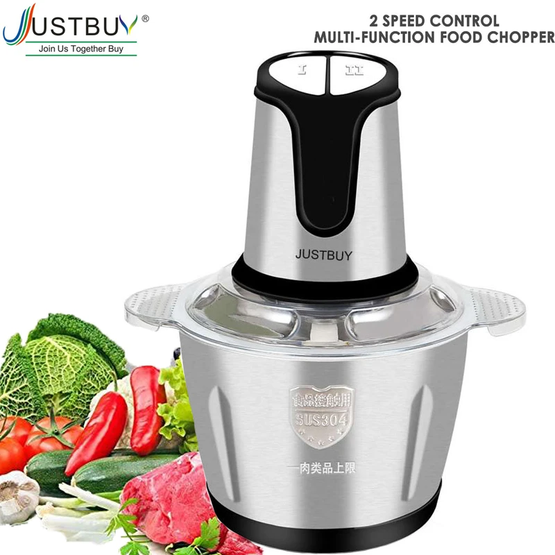 

TWO SPEED Stainless Steel Meat Grinder Chopper Electric Automatic Mincing Machine High-quality Household Grinder Food Processor