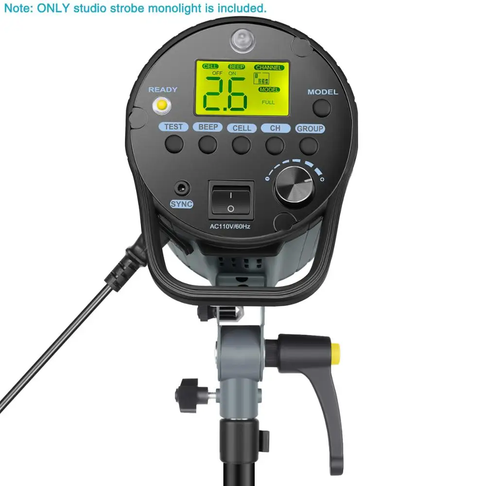 Neewer 600 W GN82 Студия флэш Strobe Light Monolight с 2 4 г Беспроводной триггер и моделирования