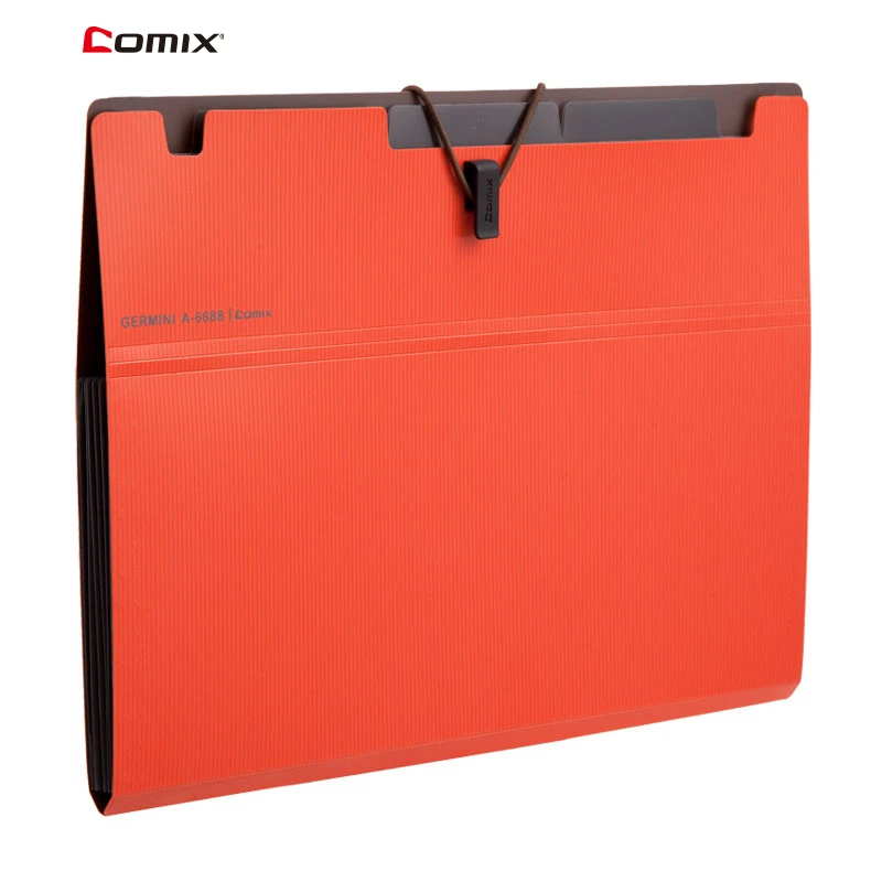 

comix 6 layer Expanding File Folder Organ Bag A4 Organizer Paper Holder Document Folder School Supplies