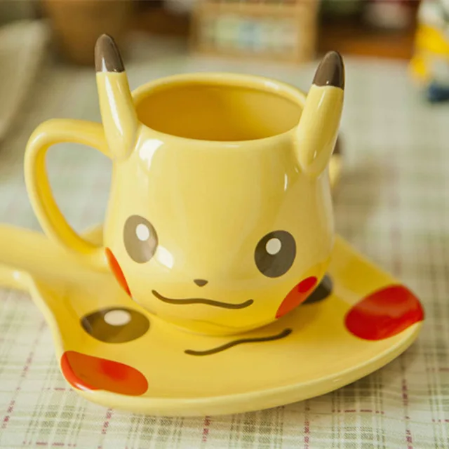 Anime Game Pokemon Pocket Monsters Pikachu Coffee Creative Mug Ceramic 250ml Milk Porcelain Cup Xmas Birthday