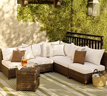 

luxury classic home furniture outdoor rattan furniture 5 seater sofa set