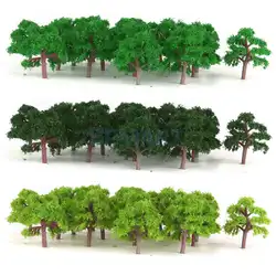 75 шт. Модель Деревья Поезд железная дорога диорама Wargame парк пейзаж масштаб 1:300