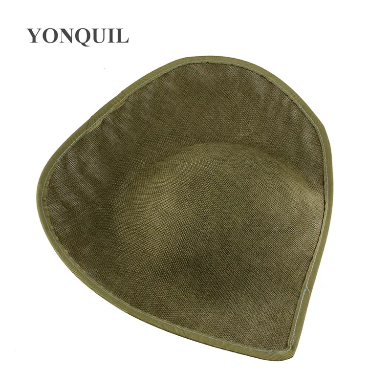 

30CM dark green imitation sinamay hats wedding hair fascinators base new design for derby church cocktail headwear New arrival