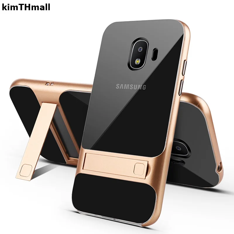 Чехол для Samsung Galaxy J2 Pro 2018 J250F SM-J250F чехол ударопрочный ТПУ прозрачный с подставкой