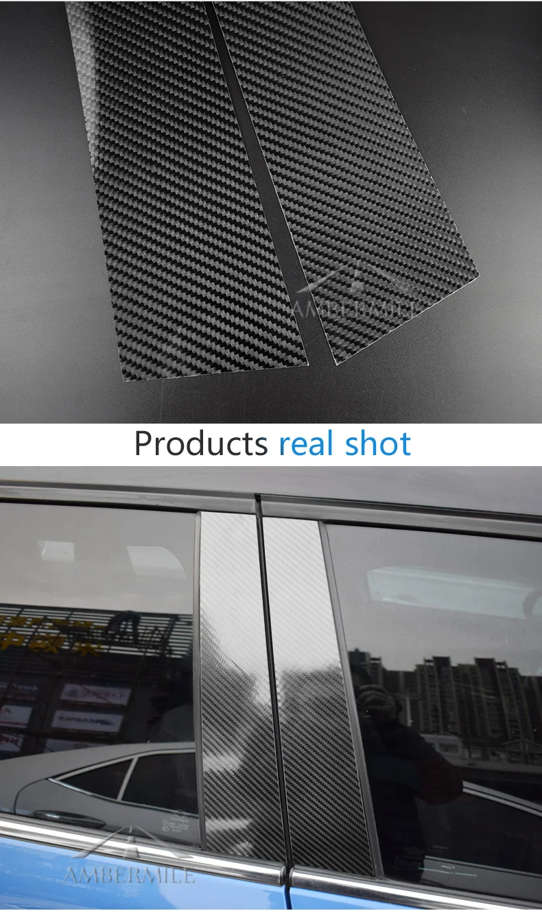 Mini Cooper Countryman R60 Accessories Carbon Fiber B C Pillar Cover Trim Window Mouldings Car Protector Stickers (5)