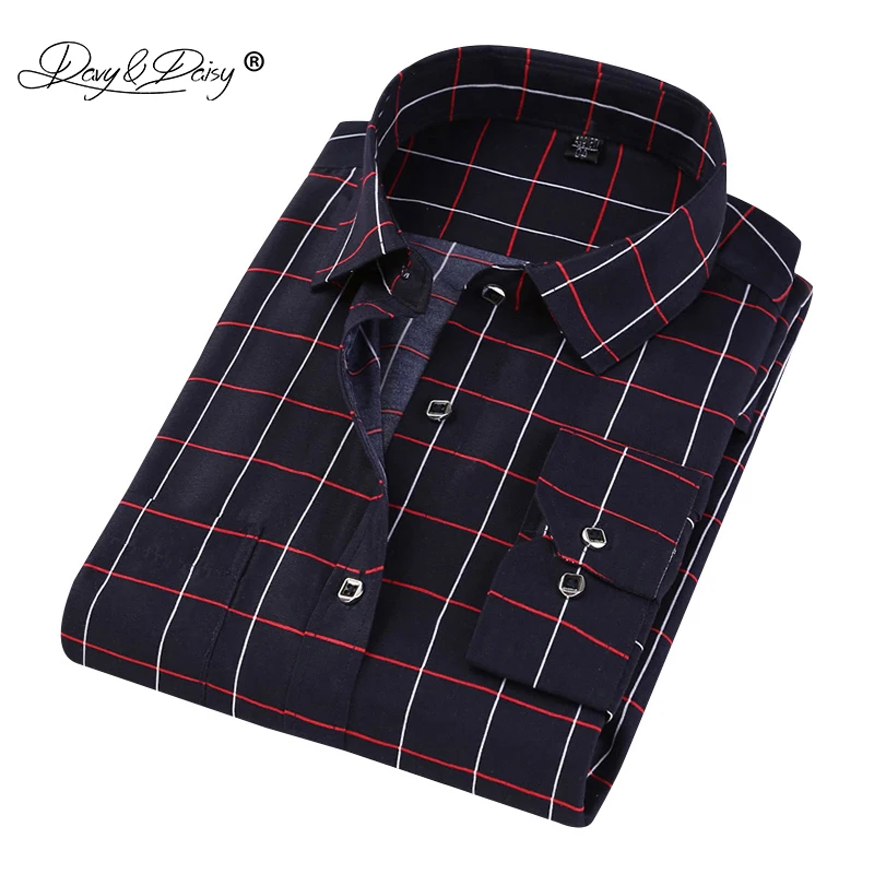 DAVYDAISY 2019 جديد وصول الرجال قميص بأكمام طويلة الأزياء منقوشة الأزهار المطبوعة العلامة التجارية الملابس عارضة قميص رجل لينة DS272