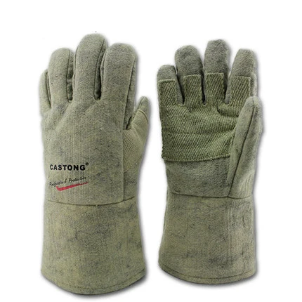 Vente Haute qualité haute température gants 500 degrés résistance à la Chaleur gants de travail abrasion cut gants de sécurité ignifuge