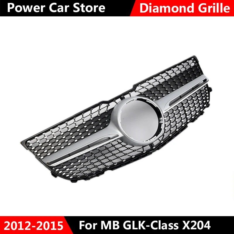 Высокое качество X204 Алмазная решетка автомобиля передний бампер Черная решетка для Mercedes для Benz GLK X204 GLK250 GLK300 GLK350 2012