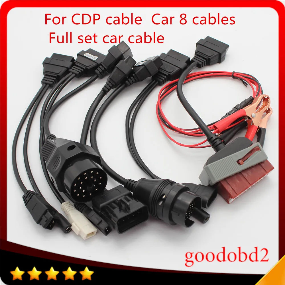 

Full Set TCS CDP Plus Car Cables CDP+ 8 Car Leads Diagnostic Scan Tool Interface Cable for MVD Multidiag PRO